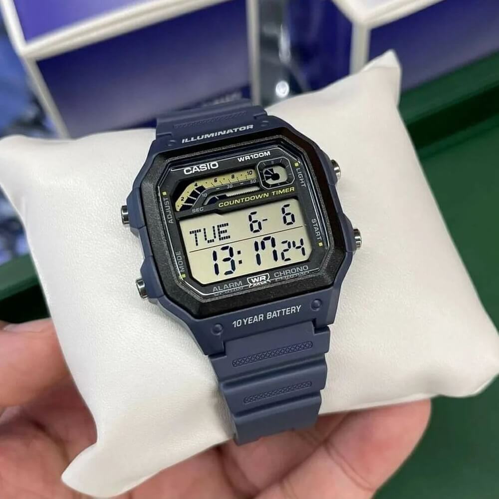 Casio Standard Illuminator Digital Resin Belt Watch WS-1600H-2AVDF