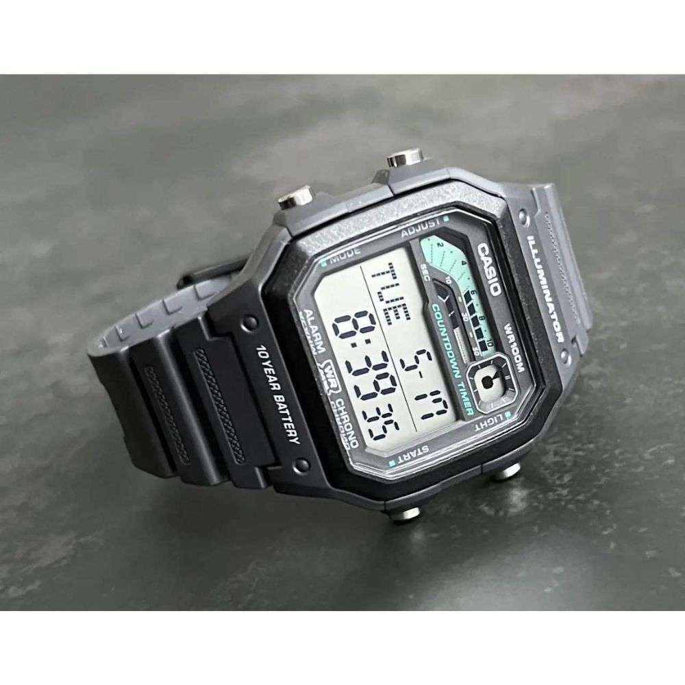 Casio Standard Illuminator Digital Resin Belt Watch WS-1600H-8AVDF