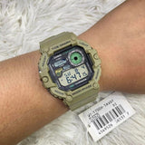 Casio Standard Moon Phase Digital Resin Belt Watch WS-1700H-5AVDF