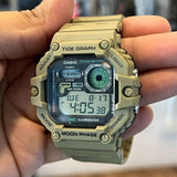 Casio Standard Moon Phase Digital Resin Belt Watch WS-1700H-5AVDF