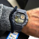 Casio Standard Moon Phase Digital Resin Belt Watch WS-1700H-8AVDF