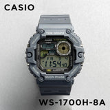 Casio Standard Moon Phase Digital Resin Belt Watch WS-1700H-8AVDF