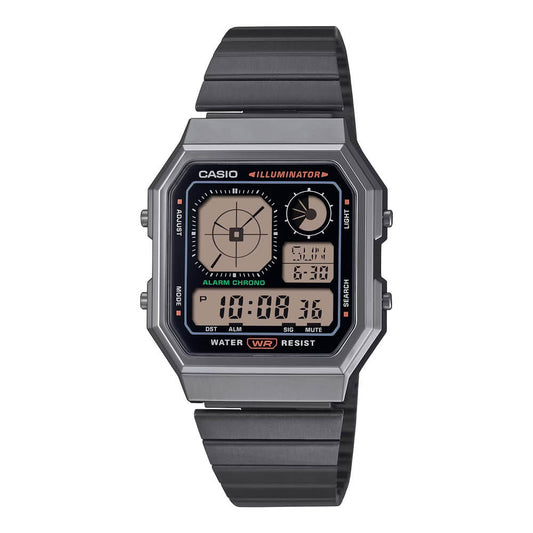 Casio Vintage World Time Digital Chain Watch A130WEGG-1ADF