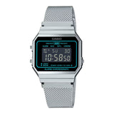 Casio Vintage Super Slim Digital Mesh Chain Watch A700WEMS-1BDF