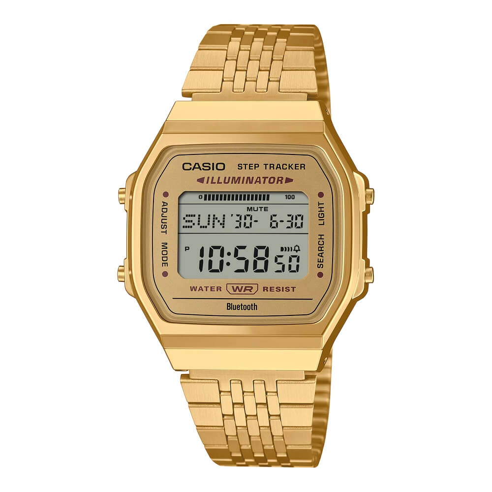 Casio Vintage Step Tracker Bluetooth Chain Watch ABL-100WEG-9ADF