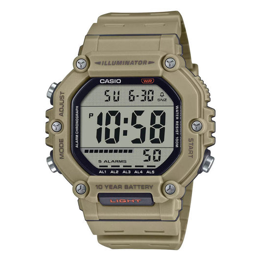 Casio Youth Dual Time Digital Resin Belt Watch AE-1600H-5AVDF