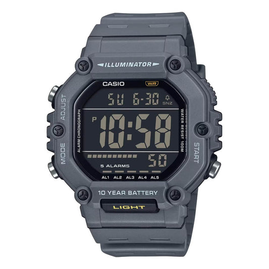 Casio Youth Dual Time Digital Resin Belt Watch AE-1600H-8BVDF