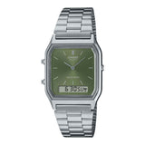 Casio Vintage Dual Time Chain Watch AQ-230A-3AMQYDF