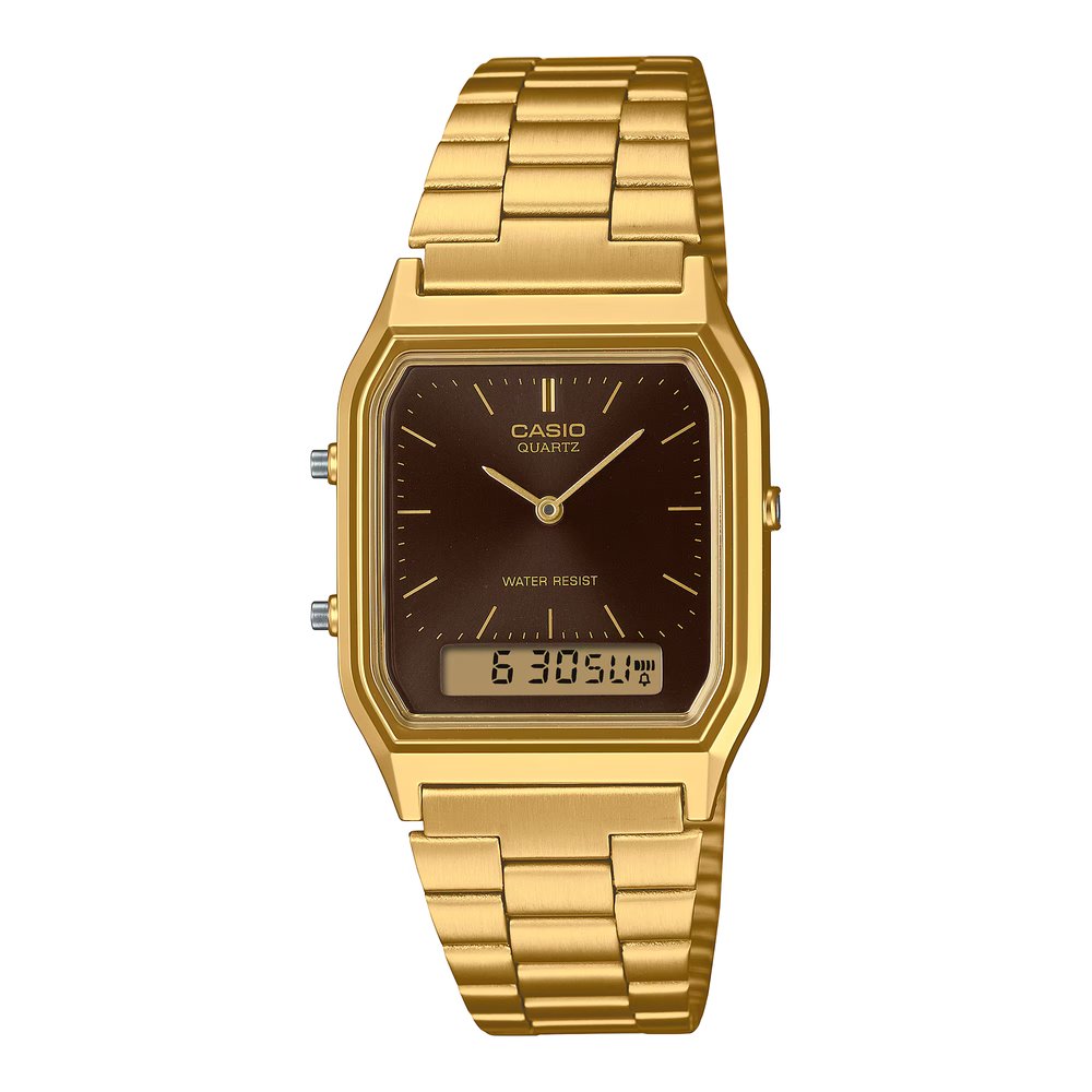 Casio Vintage Dual Time Chain Watch AQ-230GA-5AMQYDF