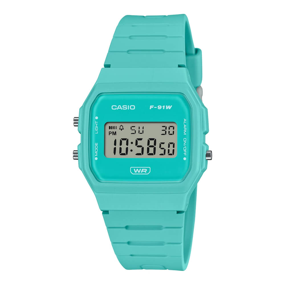 Casio F-91WB-2A2DF Pop Digital Unisex Resin Watch