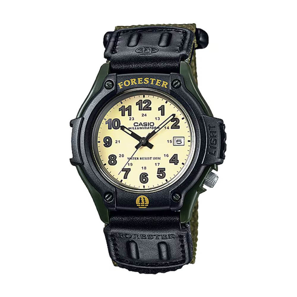 Casio FT-500WC-3BVCF Forester Green Cloth Belt Men’s Watch