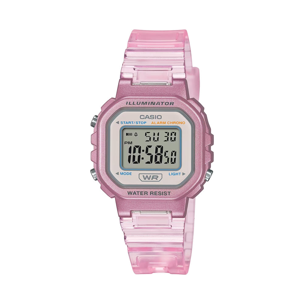 Casio Pop Digital Ladies Resin Belt Watch LA-20WHS-4ADF