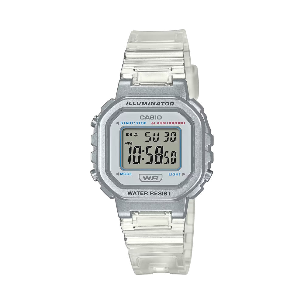 Casio Pop Digital Ladies Resin Belt Watch LA-20WHS-7ADF