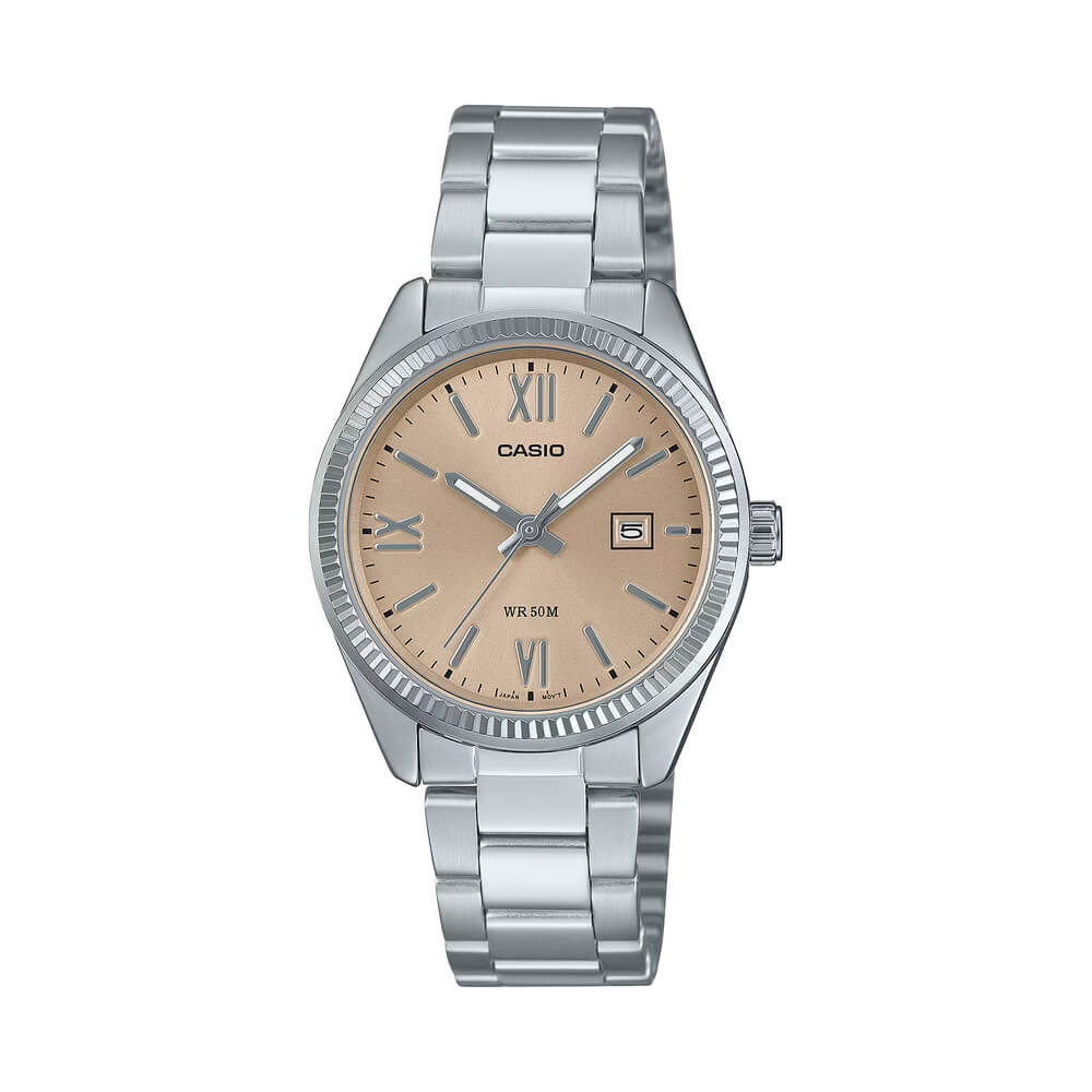 Casio Enticer Date Ladies Chain Watch LTP-1302DD-4A2VDF