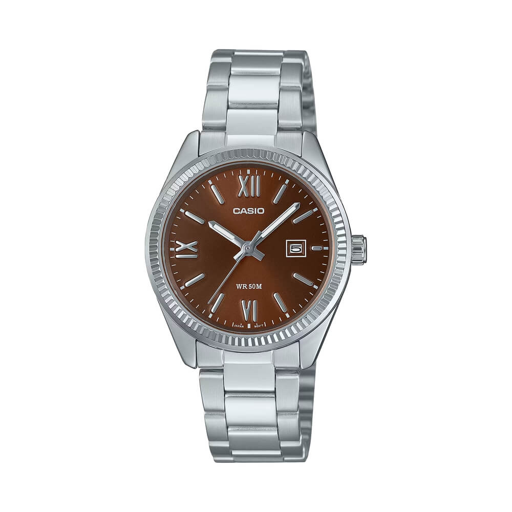 Casio Enticer Date Ladies Chain Watch LTP-1302DD-5AVDF