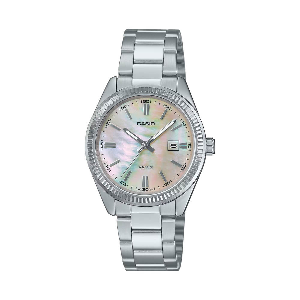 Casio Enticer Date Ladies Chain Watch LTP-1302DS-4AVDF