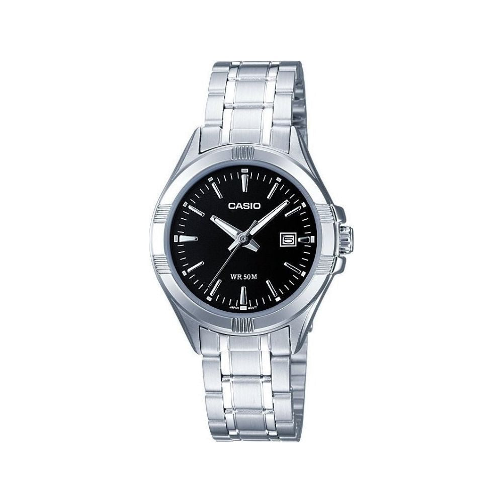Casio Enticer Date Ladies Chain Watch LTP-1308D-1AVDF