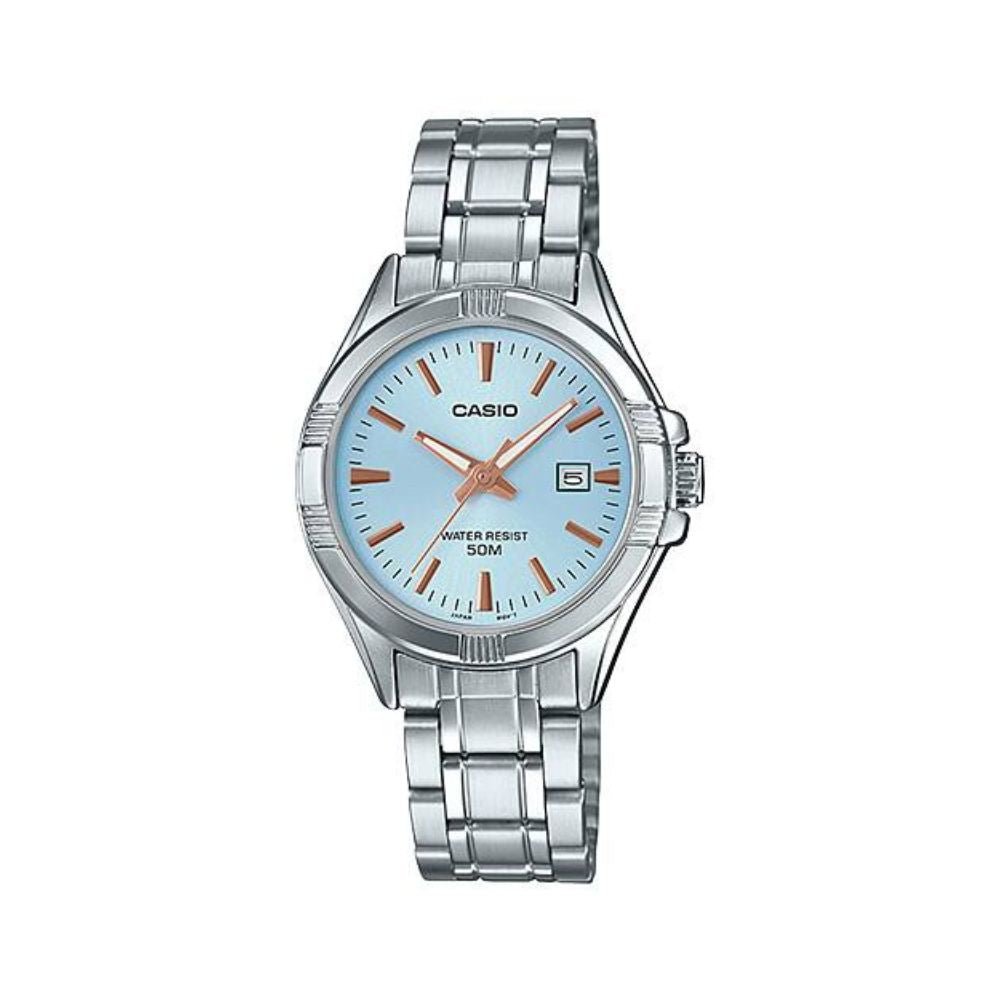 Casio Enticer Date Ladies Chain Watch LTP-1308D-2AVDF