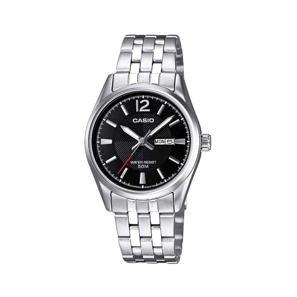 Casio Enticer Day Date Ladies Chain Watch LTP-1335D-1AVDF
