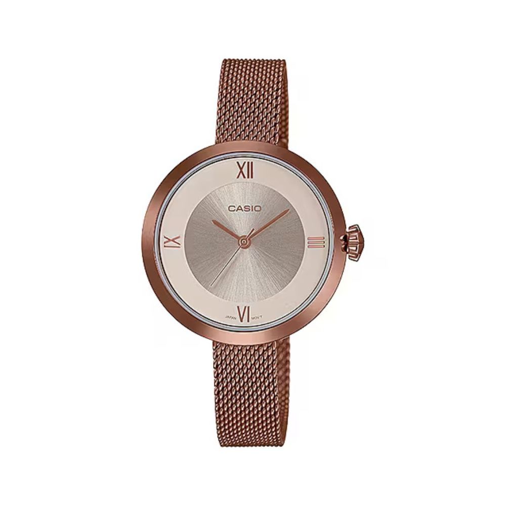 Casio Standard Ladies Mesh Chain Watch LTP-E154MR-9ADF