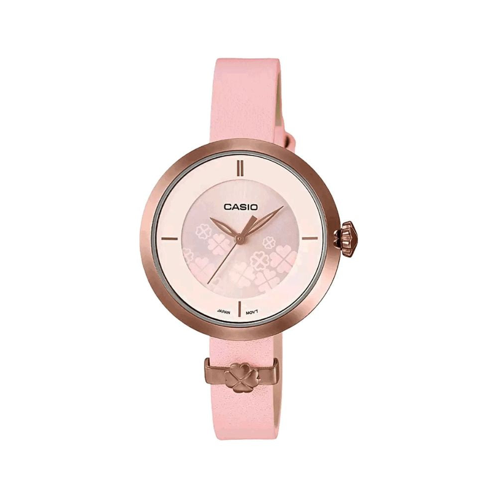 Casio Standard Ladies Leather Belt Watch LTP-E154RL-4ADF