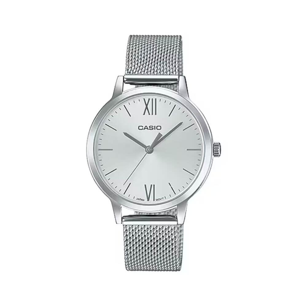 Casio Standard Ladies Mesh Chain Watch LTP-E157M-7ADF