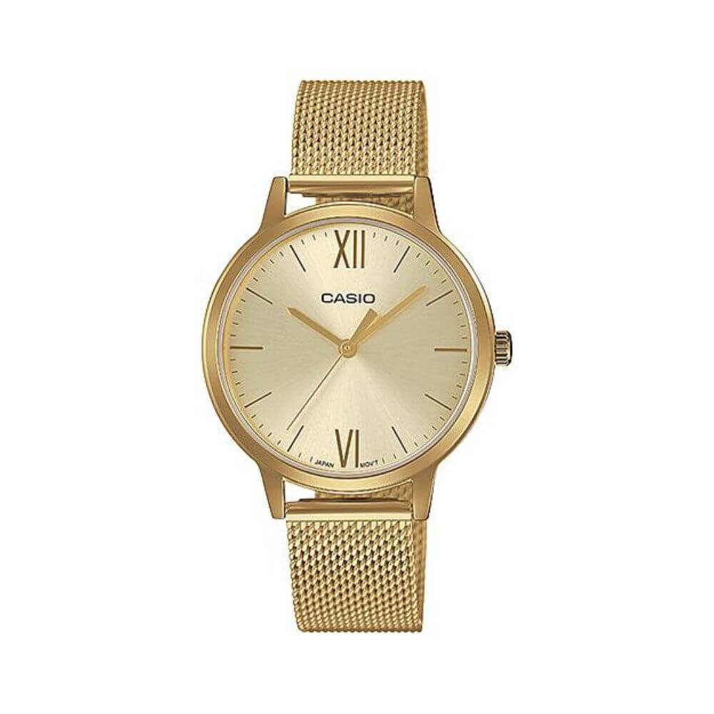 Casio Standard Ladies Mesh Chain Watch LTP-E157MG-9ADF