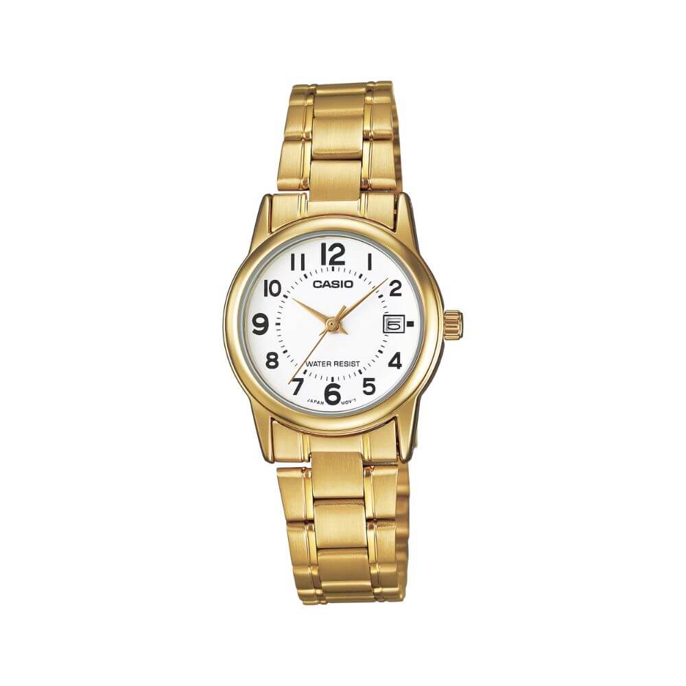 Casio Standard Date Ladies Chain Watch LTP-V002G-7BUDF