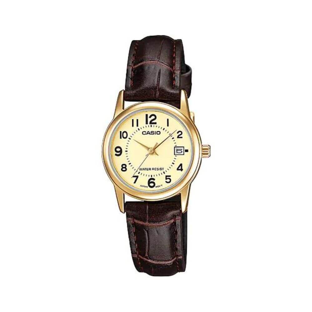 Casio Standard Date Ladies Belt Watch LTP-V002GL-9BUDF