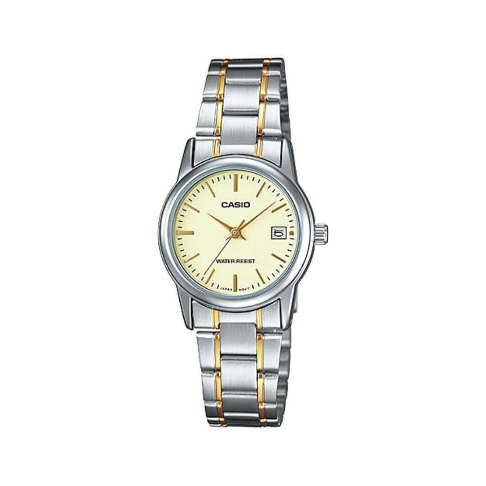 Casio Standard Date Ladies Chain Watch LTP-V002SG-9AUDF