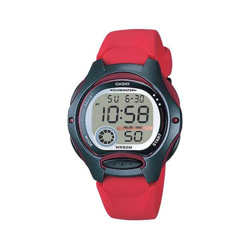 Casio Standard Digital Kids Resin Belt Watch LW-200-4AVDF