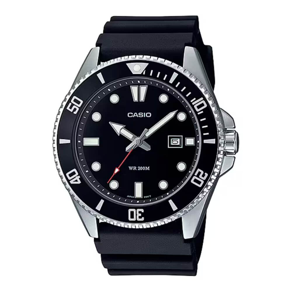 Casio Standard Duro Date Resin Belt Watch MDV-107-1A1VDF