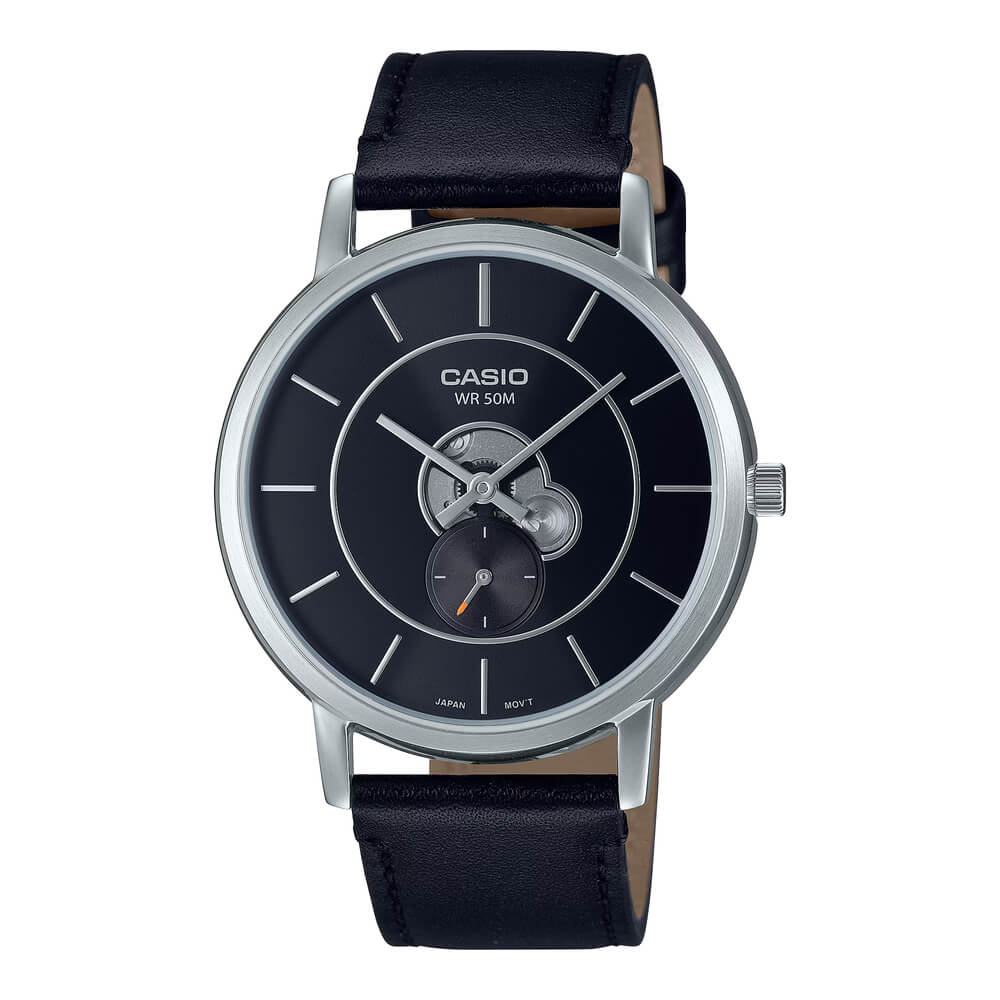 Casio Enticer Side Second Leather Belt Watch MTP-B130L-1AVDF