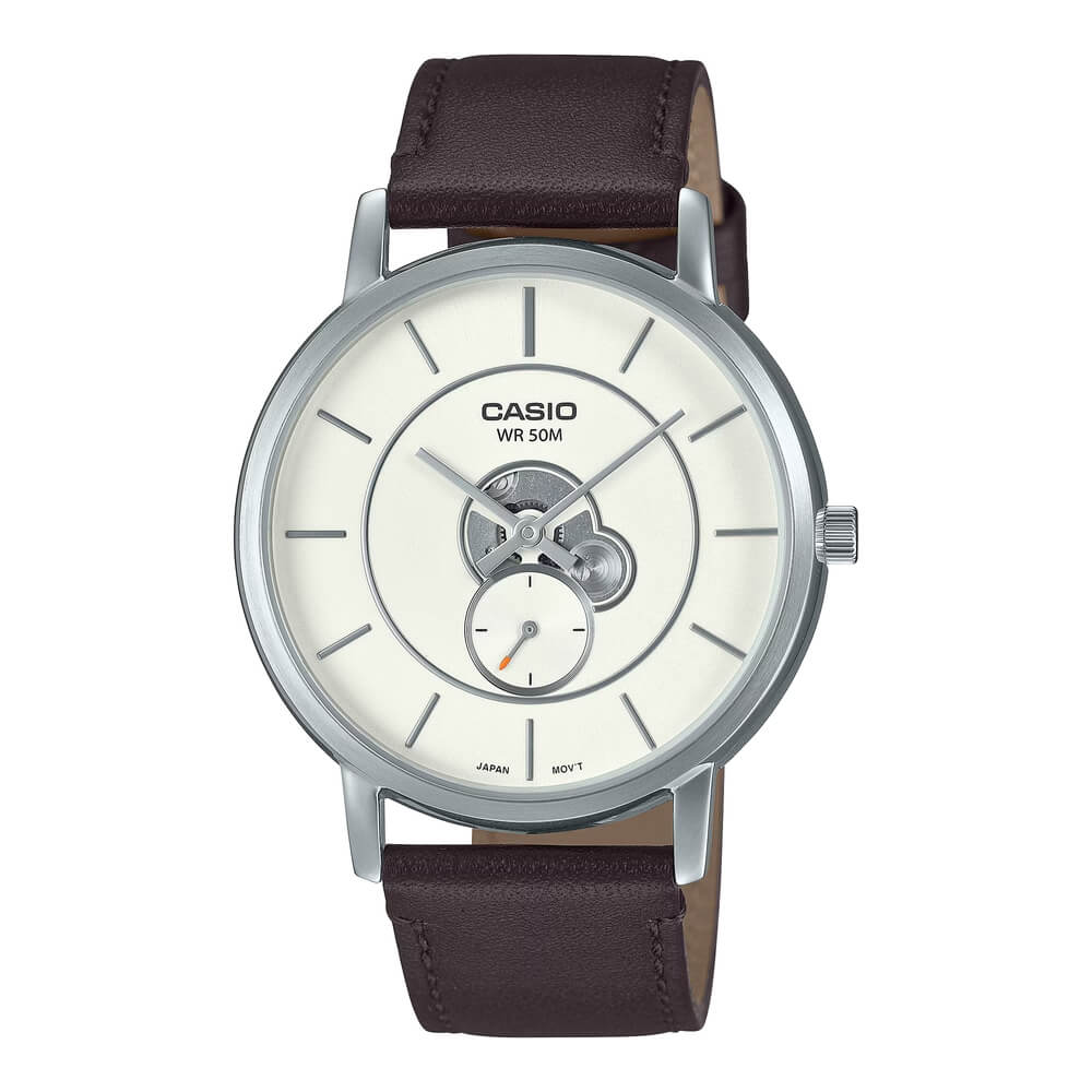 Casio Enticer Side Second Leather Belt Watch MTP-B130L-7AVDF