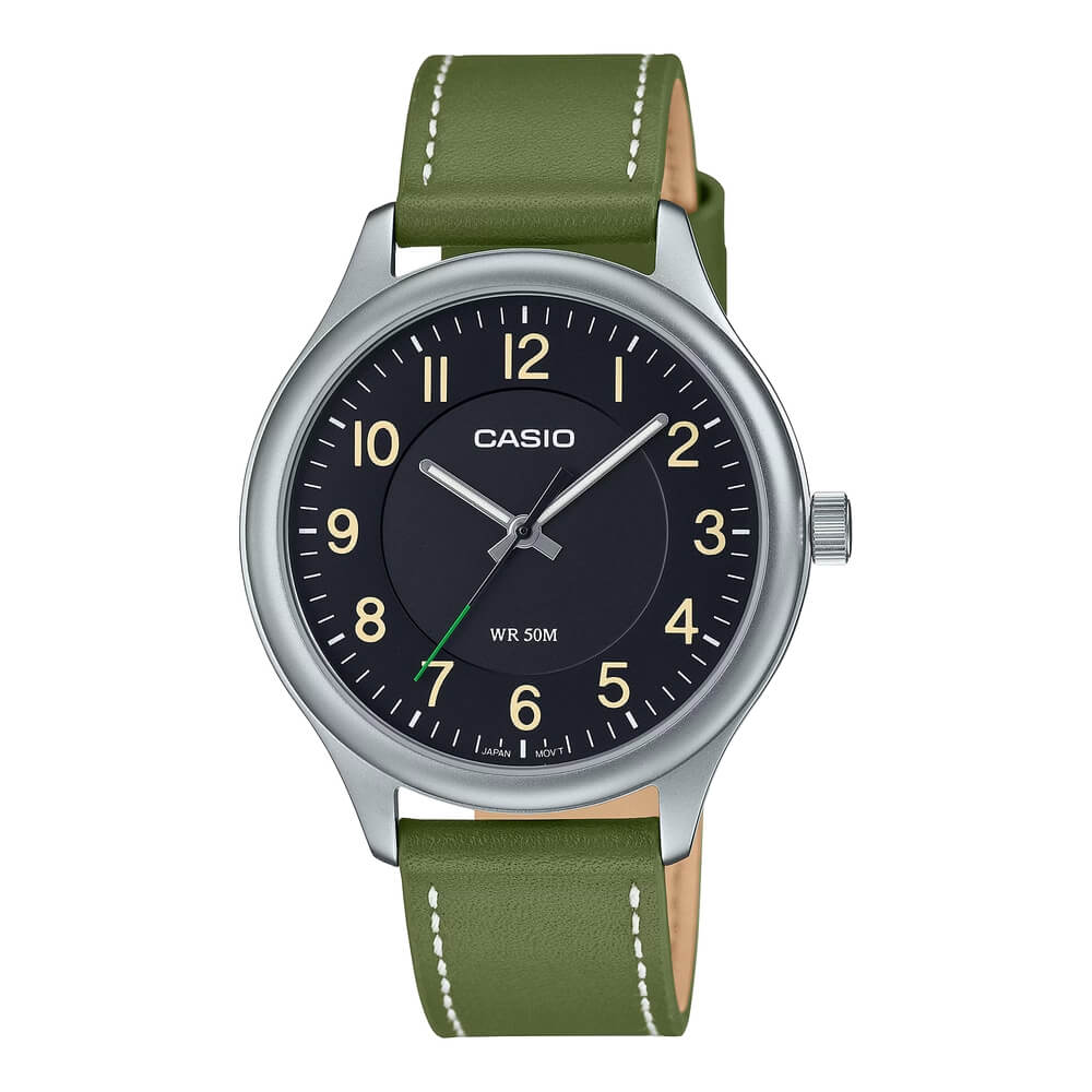 Casio Standard Leather Belt Watch MTP-B160L-1B1VDF
