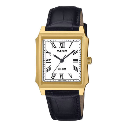 Casio Standard Tank Leather Belt Watch MTP-B190GL-7BVDF