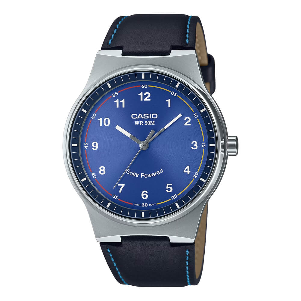 Casio Standard Solar Powered Leather Belt Watch MTP-RS105L-2BVDF