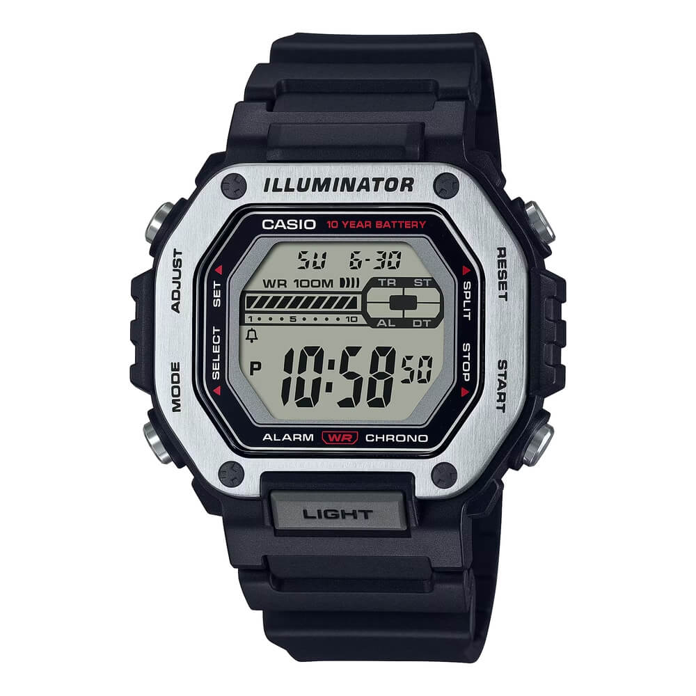 Casio Standard Illuminator Digital Resin Belt Watch MWD-110H-1AVDF
