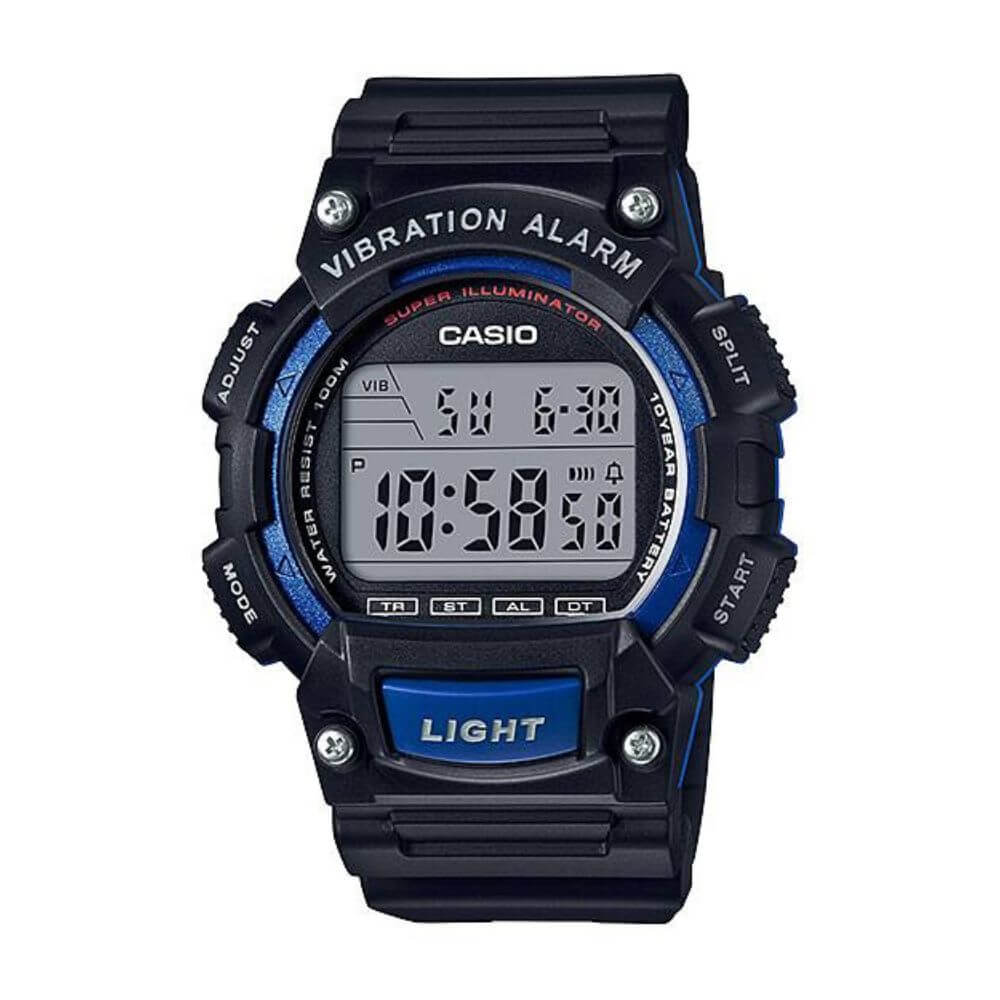 Casio Standard Vibration Alarm Digital Resin Belt Watch W-736H-2AVDF