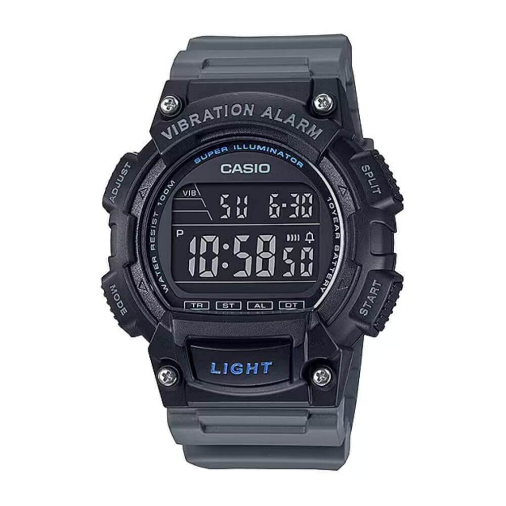 Casio Standard Vibration Alarm Digital Resin Belt Watch W-736H-8BVDF