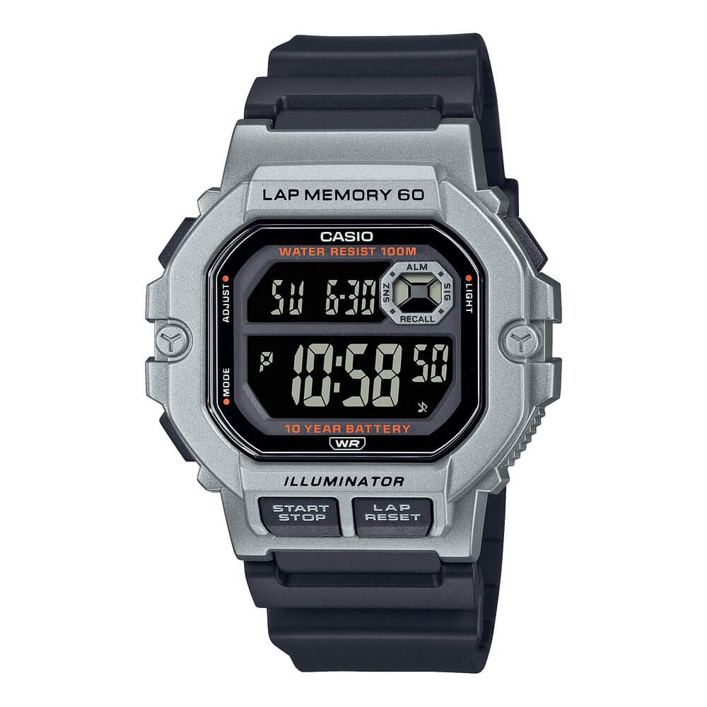 Casio Standard Illuminator Digital Resin Belt Watch WS-1400H-1BVDF