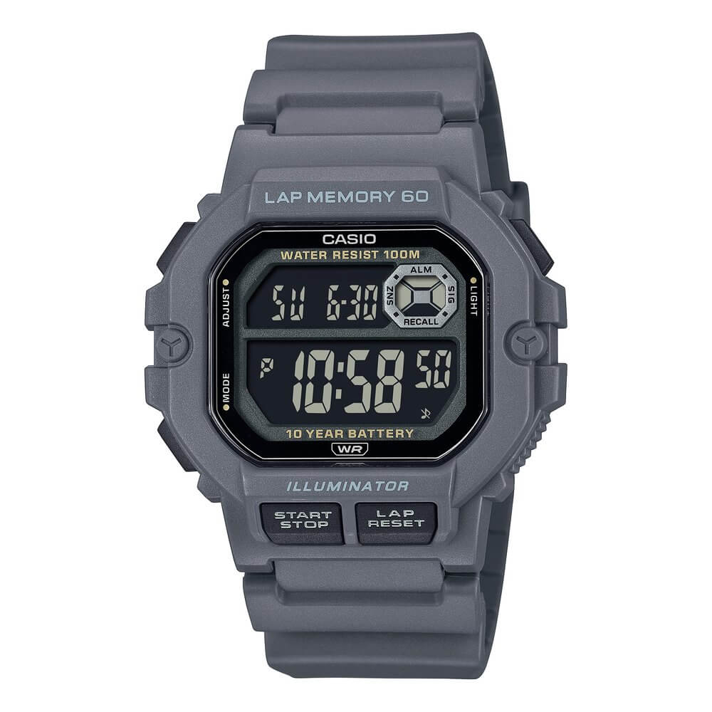 Casio Standard Illuminator Digital Resin Belt Watch WS-1400H-8BVDF