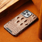 Generic Crocodile Skin Anti-Fall Case with Electroplated Bezel