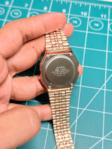 Casio A-159WA Digital Watch – Vintage Look, Premium Quality -Black Dial & Rose Gold Edition Top Grade