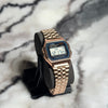 Casio A159WA Vintage Digital Watch Premium - Black & Rose Gold