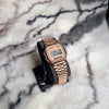 Casio A159WA Vintage Digital Watch Premium - Rose Gold Dial