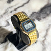 Casio A159WA Vintage Digital Watch Premium - Black & Gold