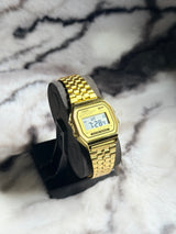 Casio A-159WA Digital Watch – Vintage Look, Premium Quality - Full Golden Color Dial Watch Top Grade