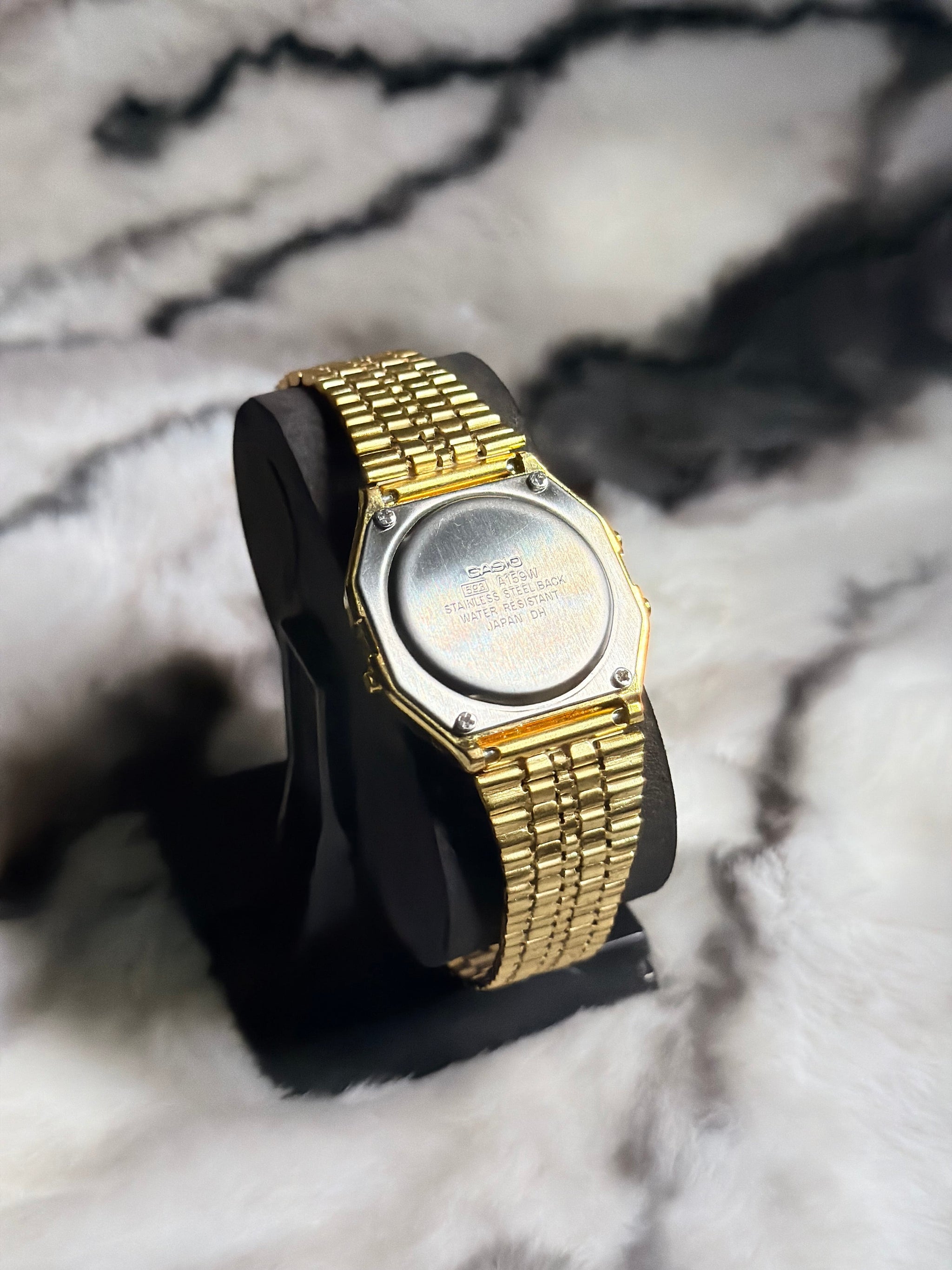 Casio A-159WA Digital Watch – Vintage Look, Premium Quality - Full Golden Color Dial Watch (Copy) Top Grade