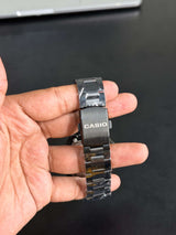 Casio AE-1200WHD-1AVDF Youth World Time Digital Stainless Steel Band Watch - Black Color